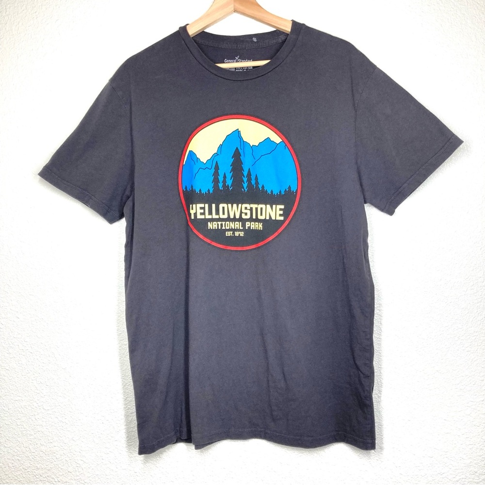 YellowStone National Park Tee Shirt General Standard Size Mens Large Cotton USA - Picture 3 of 11